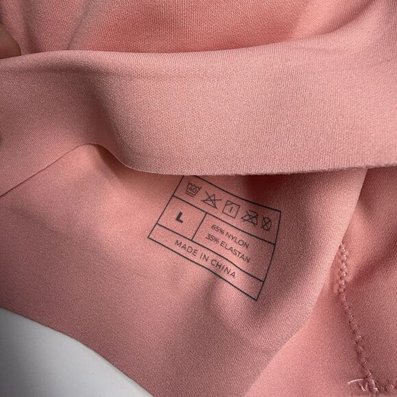 Shapellx Wireless Lace Racerback Pullover Pink Bra Sz Large New - Picture 6 of 7